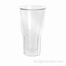 Schöne doppelwandige Glasbecher